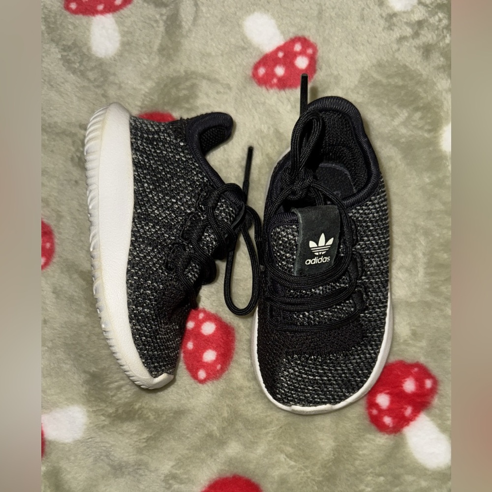 Adidas Kids Black and White Sneakers